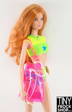 12" Fashion Doll Clear Color Beach Bags - More Styles