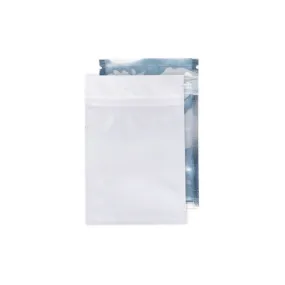 1g x 40 Mylar Smell Proof Bags Clear Front/ Matte Black Back