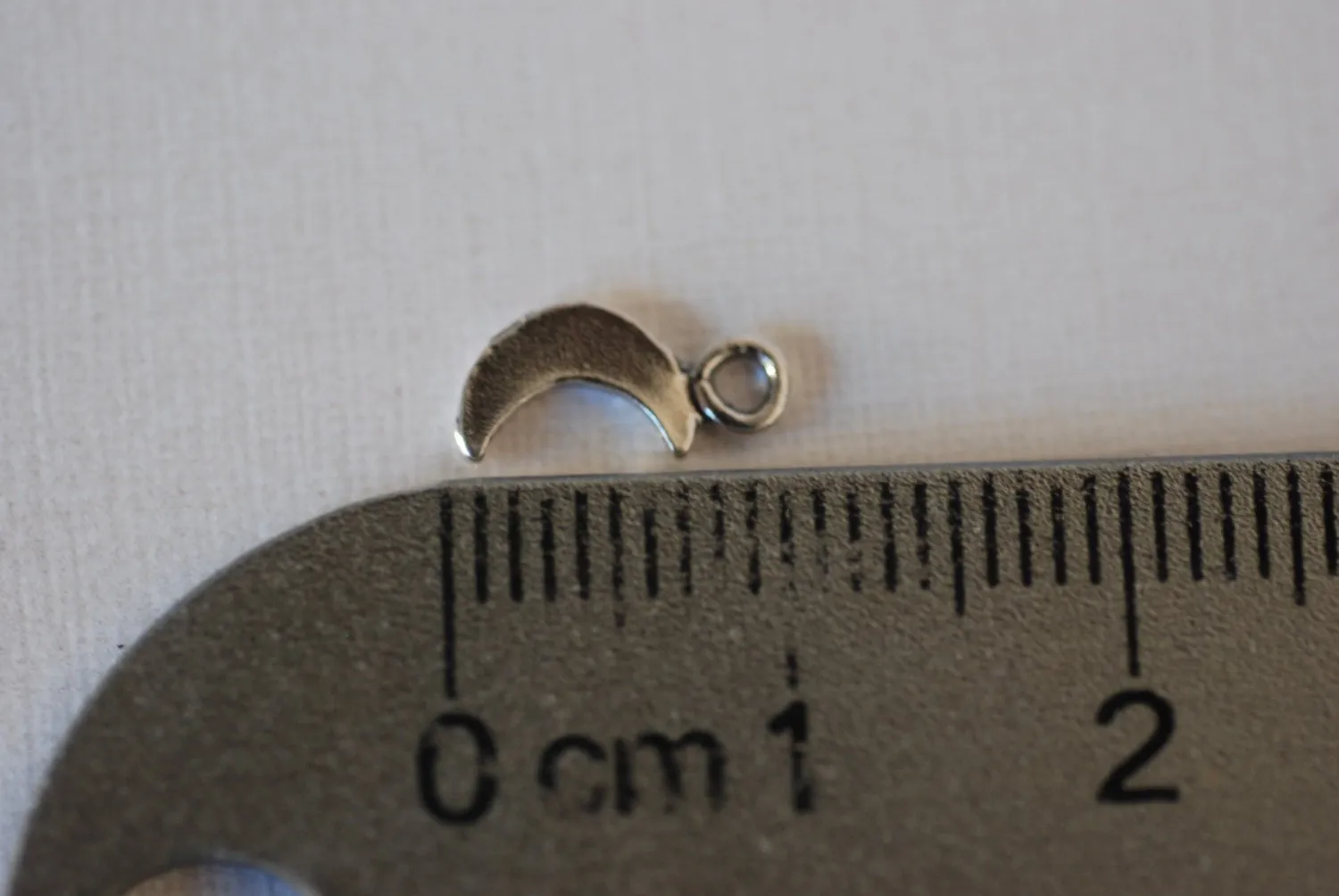 2 pcs Wholesale Sterling Silver Crescent Moon Charms, Silver Half Moon, Glossy moon, Sterling Silver Tiny Moon Charm, Vermeil Gold Charms