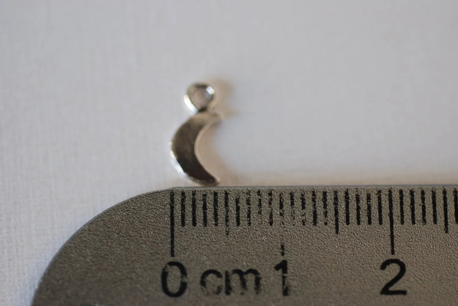 2 pcs Wholesale Sterling Silver Crescent Moon Charms, Silver Half Moon, Glossy moon, Sterling Silver Tiny Moon Charm, Vermeil Gold Charms