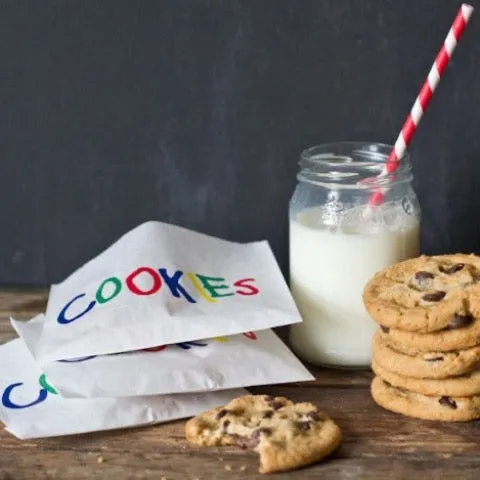 24 cookies printed paper bags