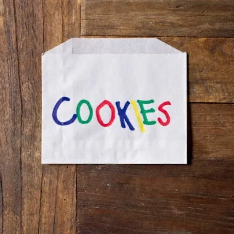 24 cookies printed paper bags