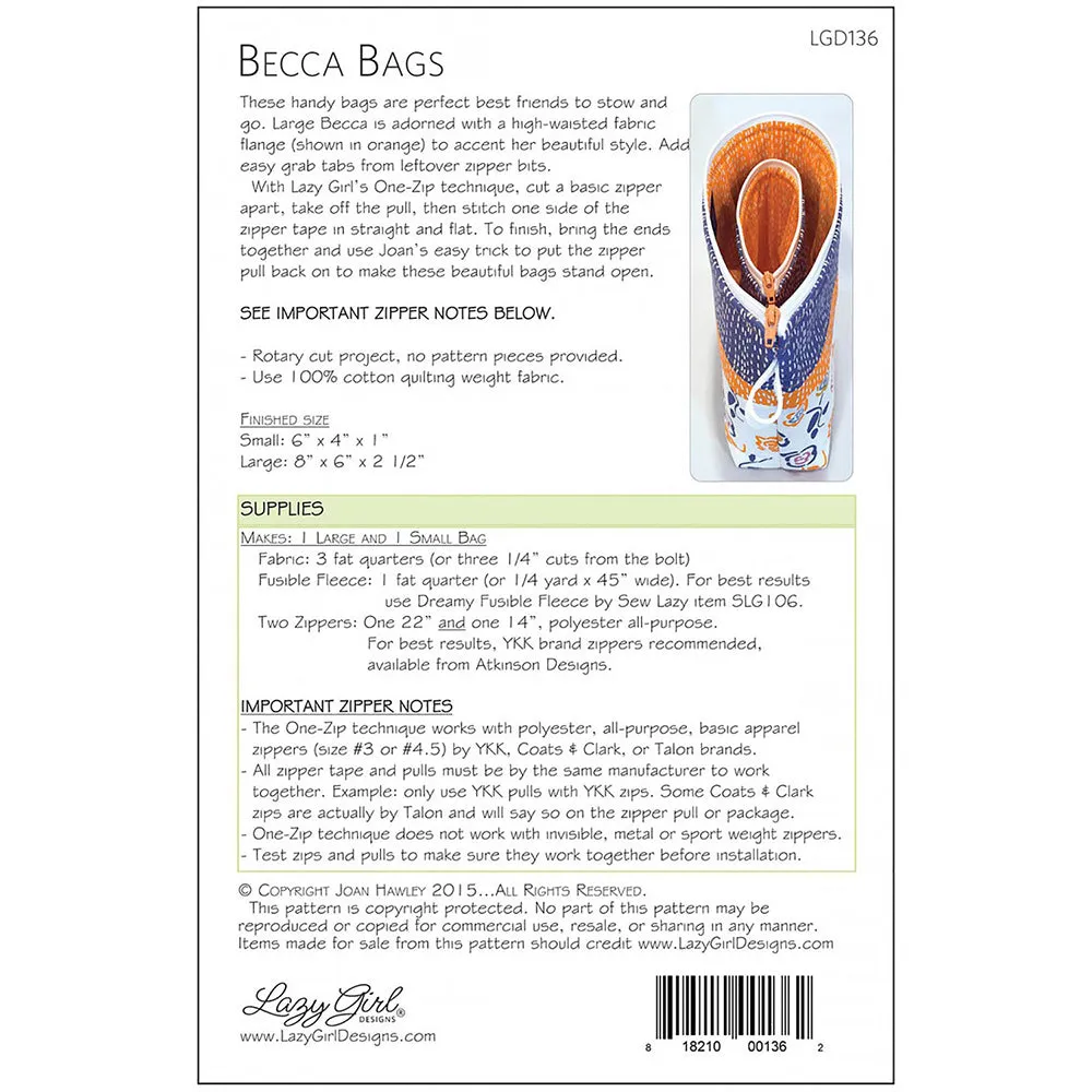 Becca Bags Pattern