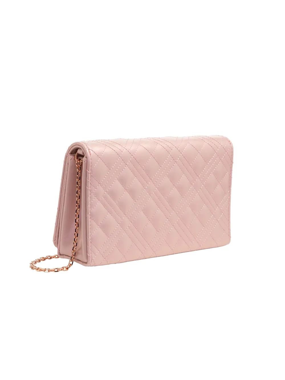 Borsa Quilted Pu - Rose Gold Laminata