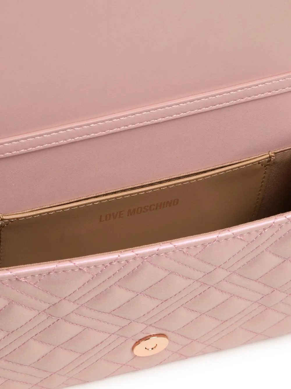 Borsa Quilted Pu - Rose Gold Laminata