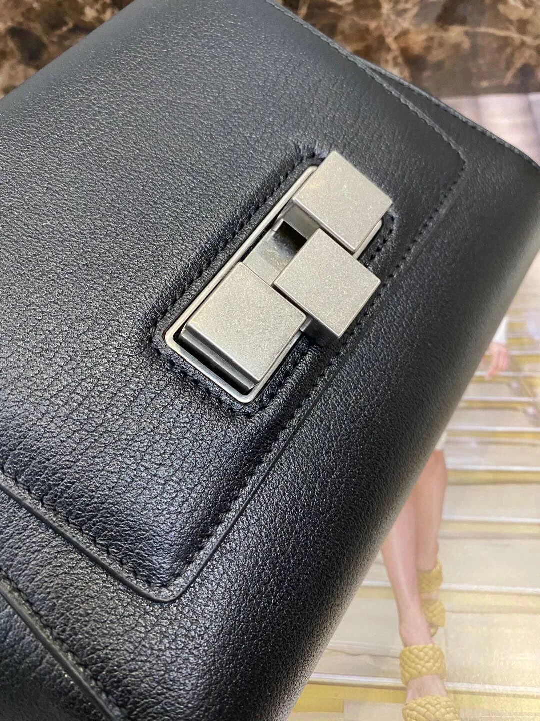 BV Handle Bag Black, For Women, Bags 8.5in/21.5cm