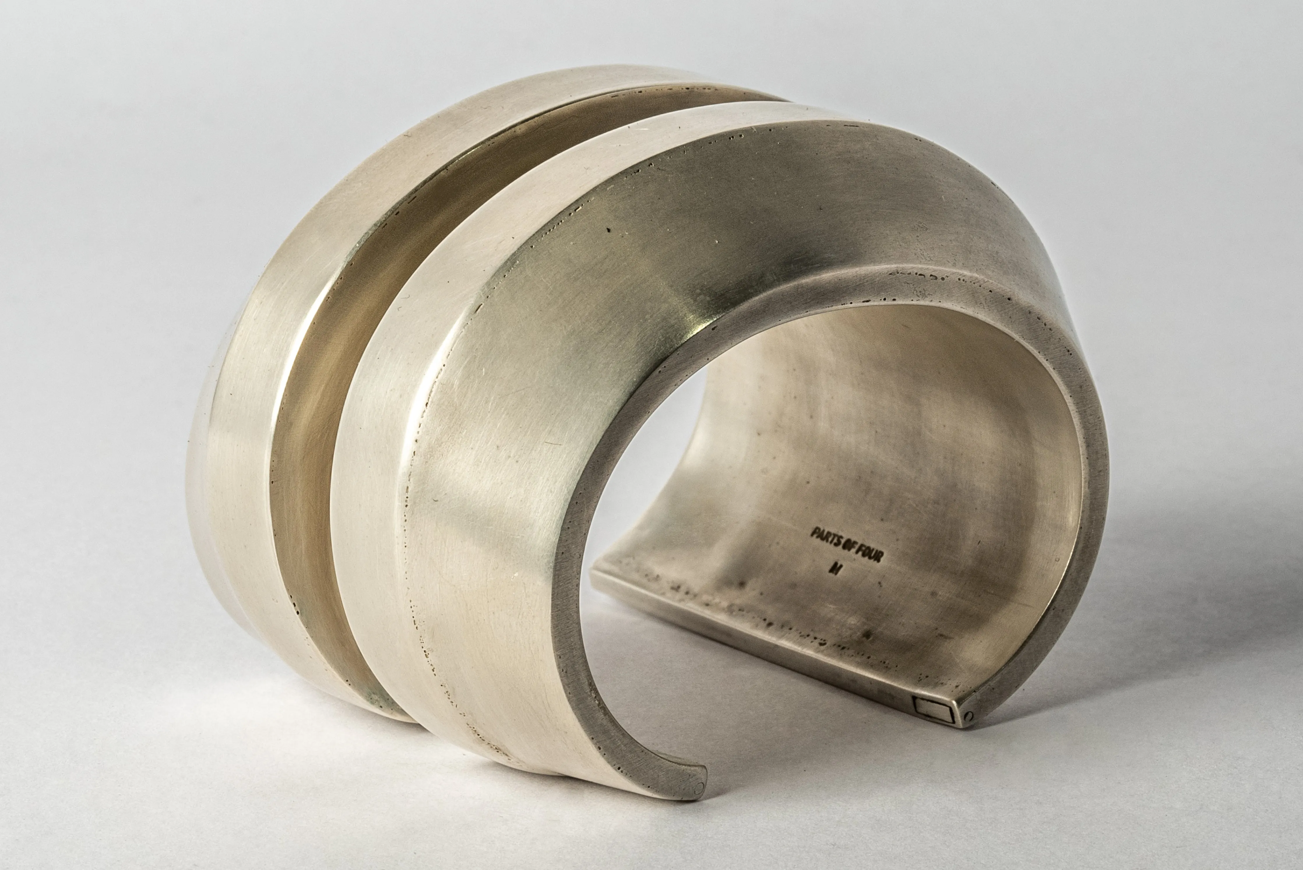 Crescent Channel Bracelet (Wedge Var., 60mm, AS)