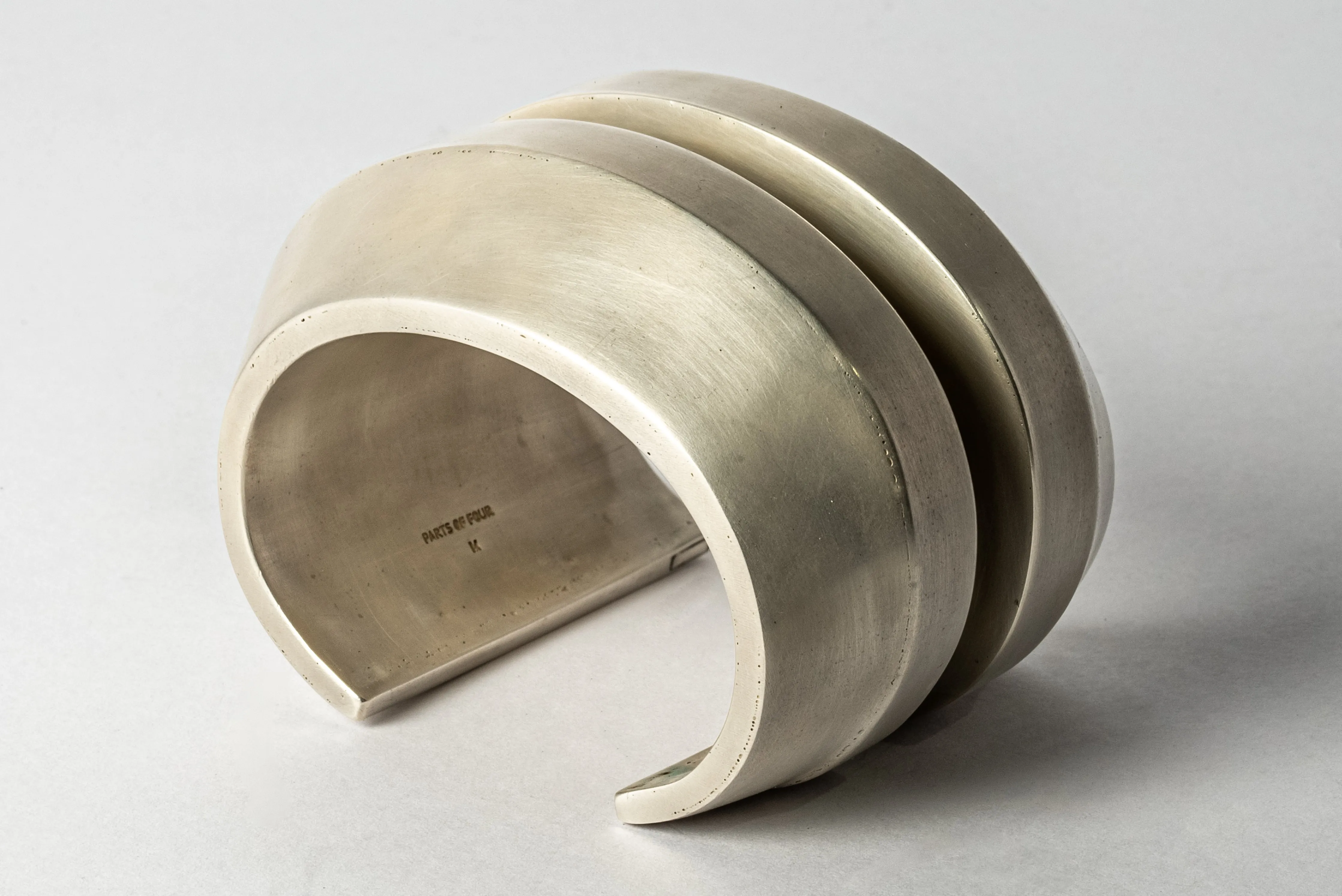 Crescent Channel Bracelet (Wedge Var., 60mm, AS)