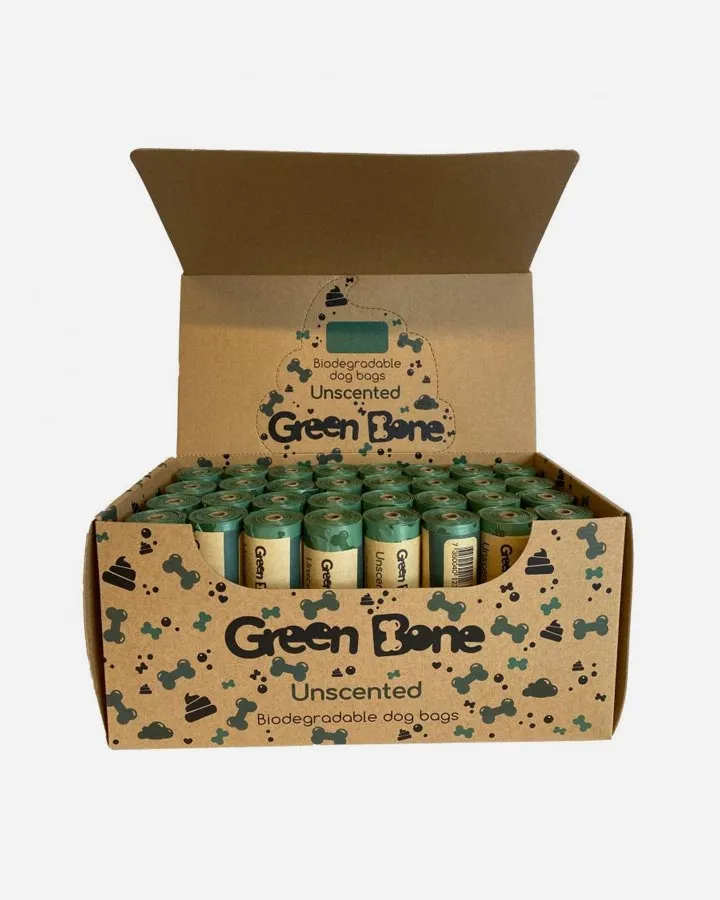 Green Bone Unscented - 64 rolls (960 bags)