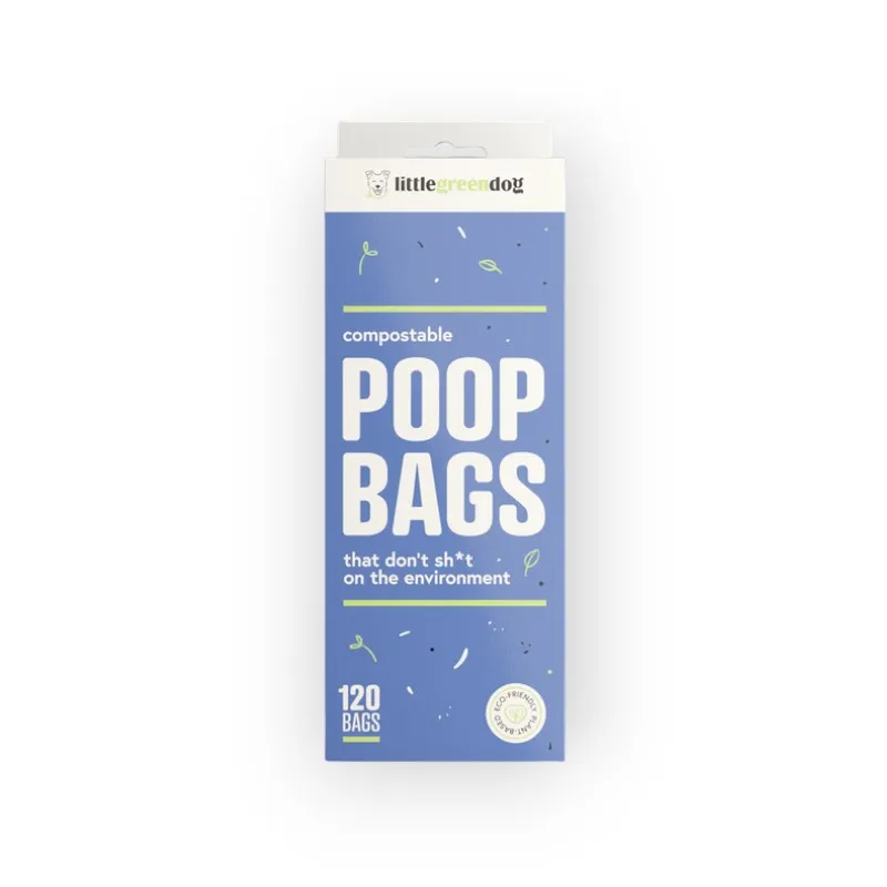 Little Green Dog Compostable Poop Bags - 10-Pack (120 Bags)