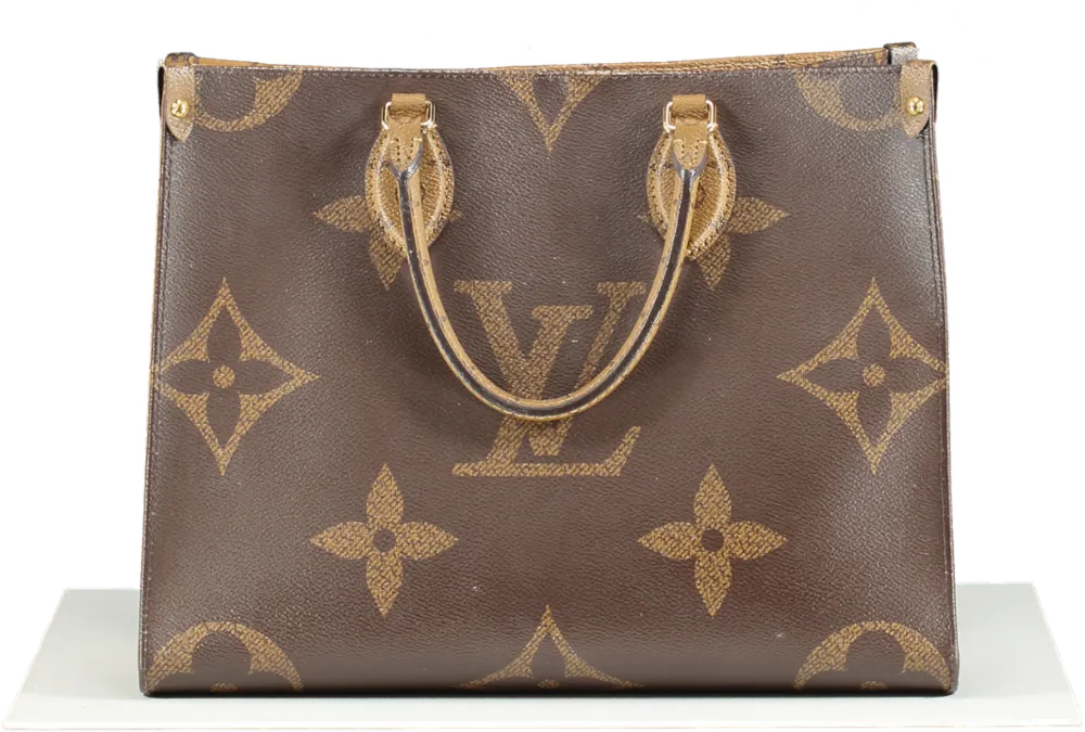 Louis Vuitton Brown Monogram Canvas M45321 Onthego Mm Tote Bag One Size