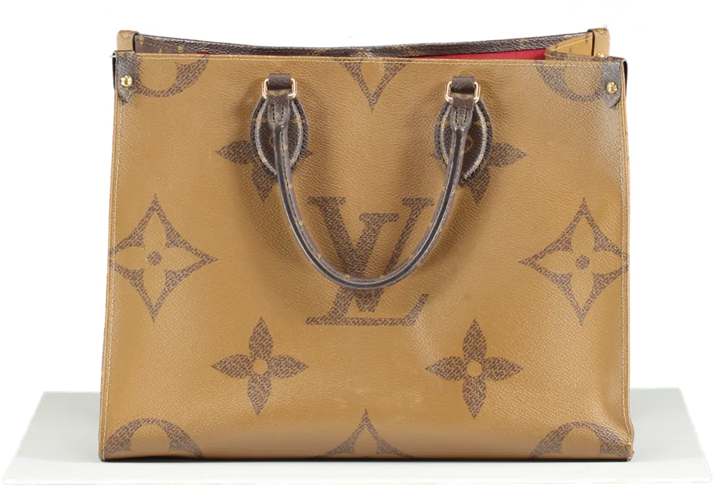 Louis Vuitton Brown Monogram Canvas M45321 Onthego Mm Tote Bag One Size