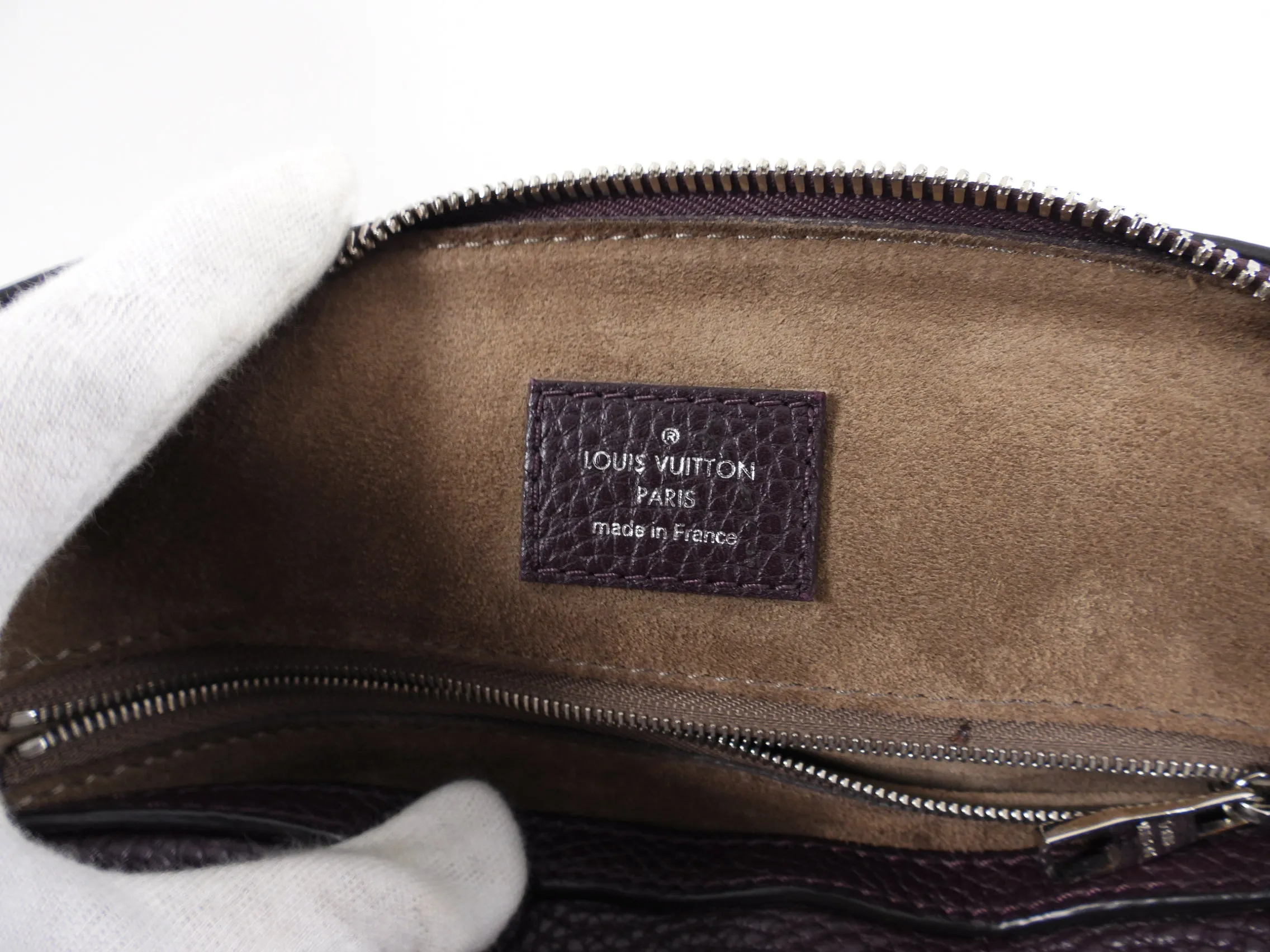 Louis Vuitton Dark Purple Taurillon Leather Alma PM Bag
