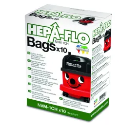 Numatic Canister Vacuum NVM 1CH HEPAFLO BAGS | 10 pack
