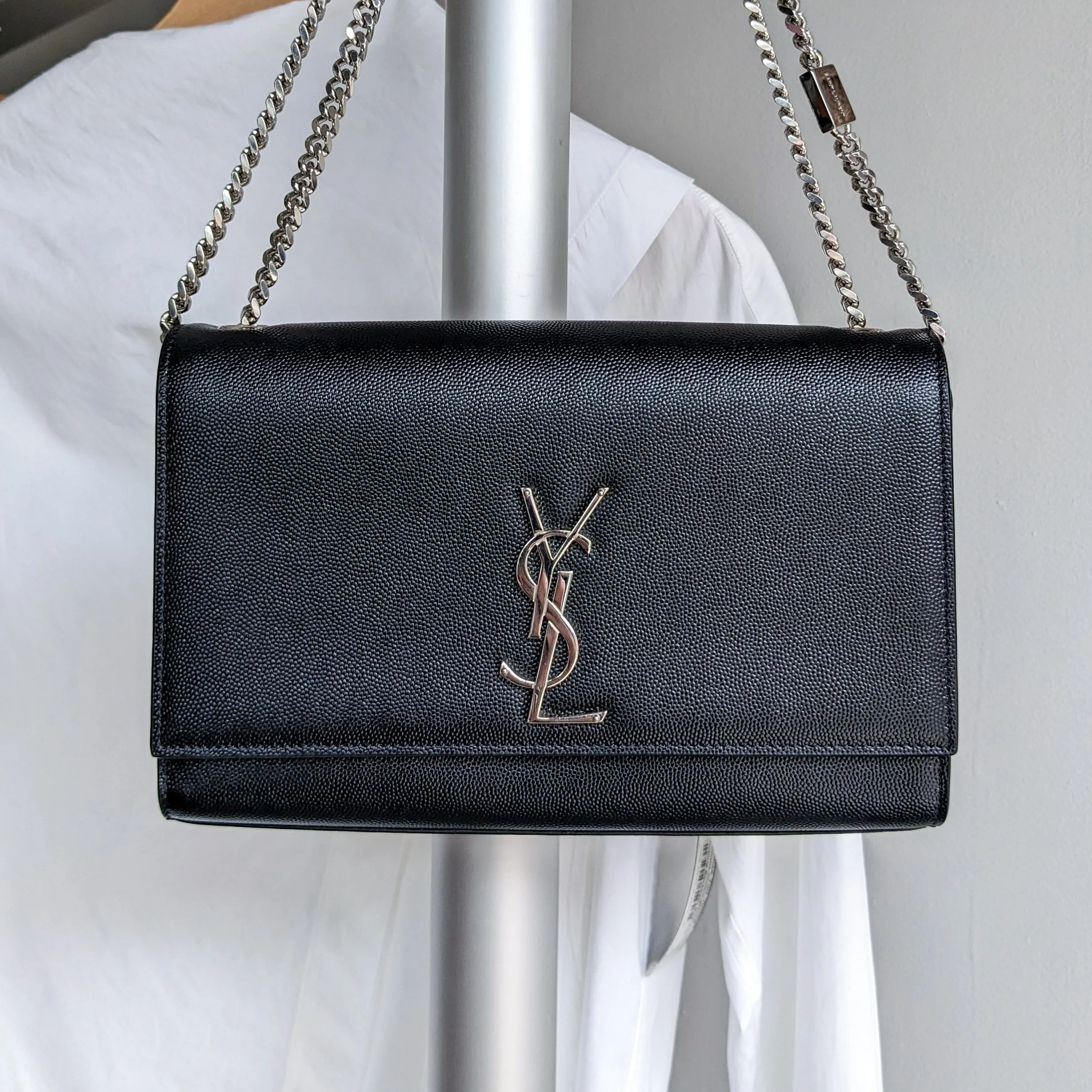 Saint Laurent Black Medium Kate Chain Bag