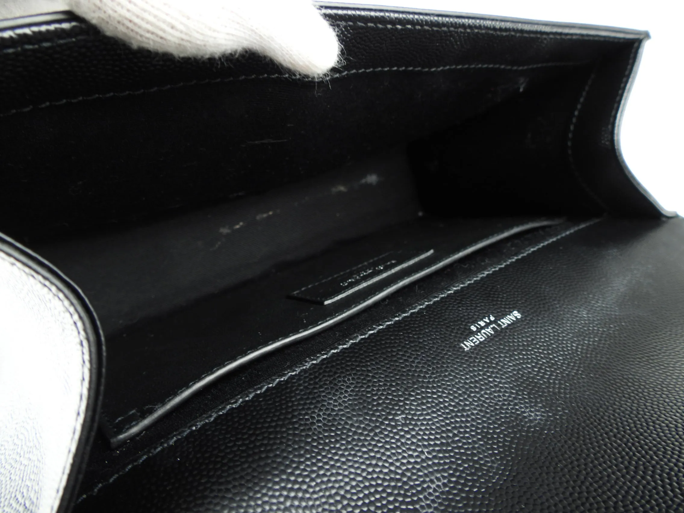 Saint Laurent Black Medium Kate Chain Bag