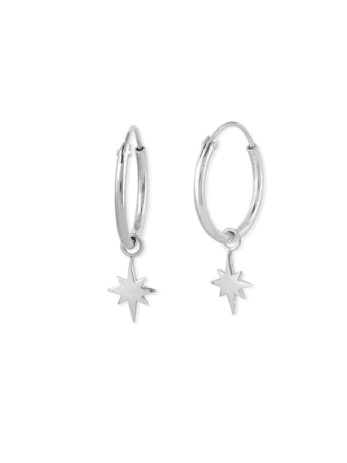 Twinkle Star Charm Hoops by boma